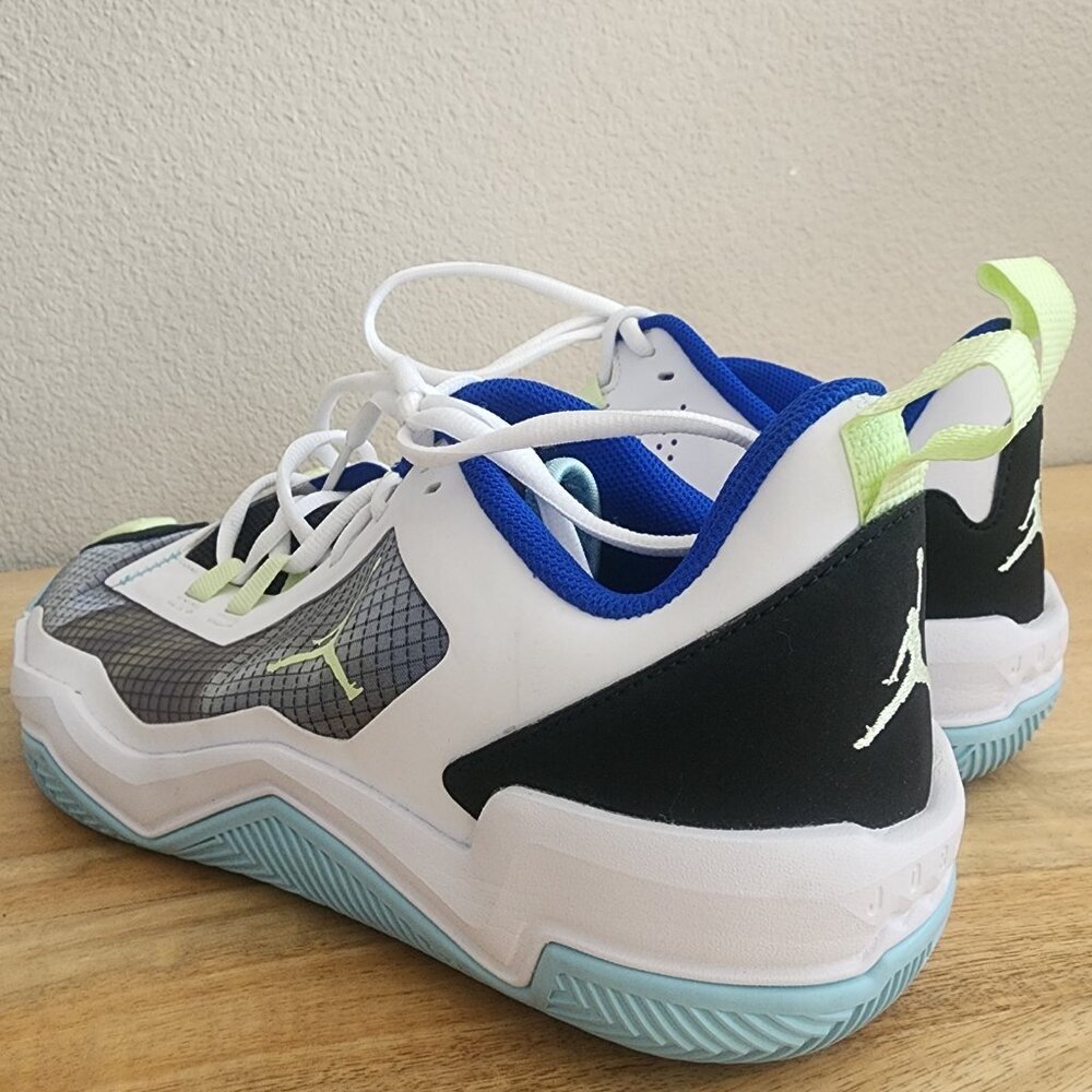 Air Jordan MJ One Take 4 Low White Copa Lime Shoes DO7193-003 Mens 9.5 - Picture 4 of 13